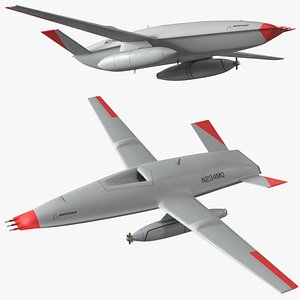 Boeing MQ25 Stingray Aerial Refueling Drone Flight 3D model