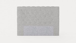 Royal Headboard 180 Cm Light Gray 3D