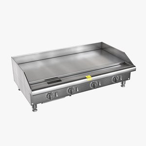commercial kitchen griddle 3D model