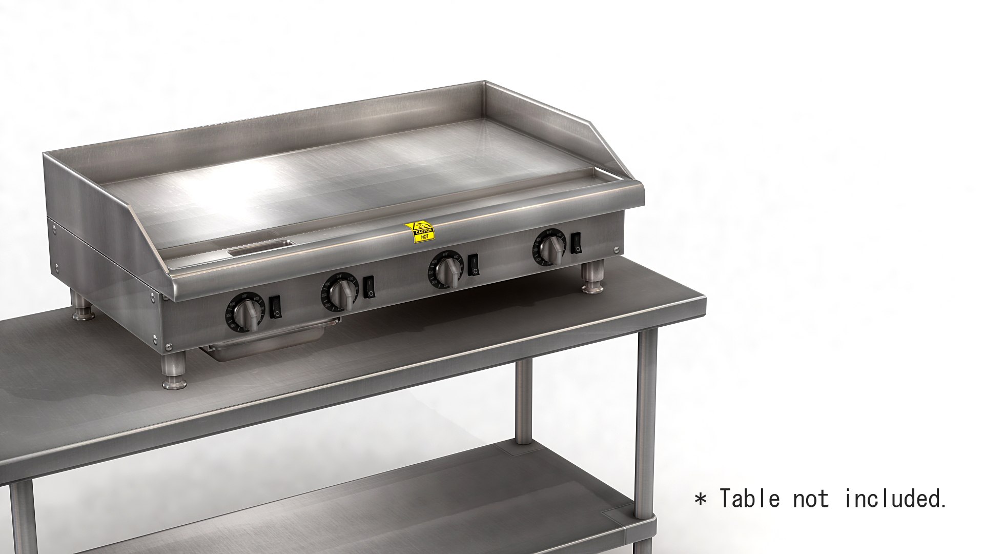 Commercial kitchen griddle 3D model TurboSquid 1552641