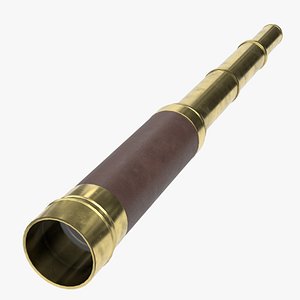 Collapsible Brass Spyglass Telescope