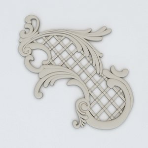 3D decorative plaster model