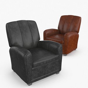 Leather Armchair v8 model