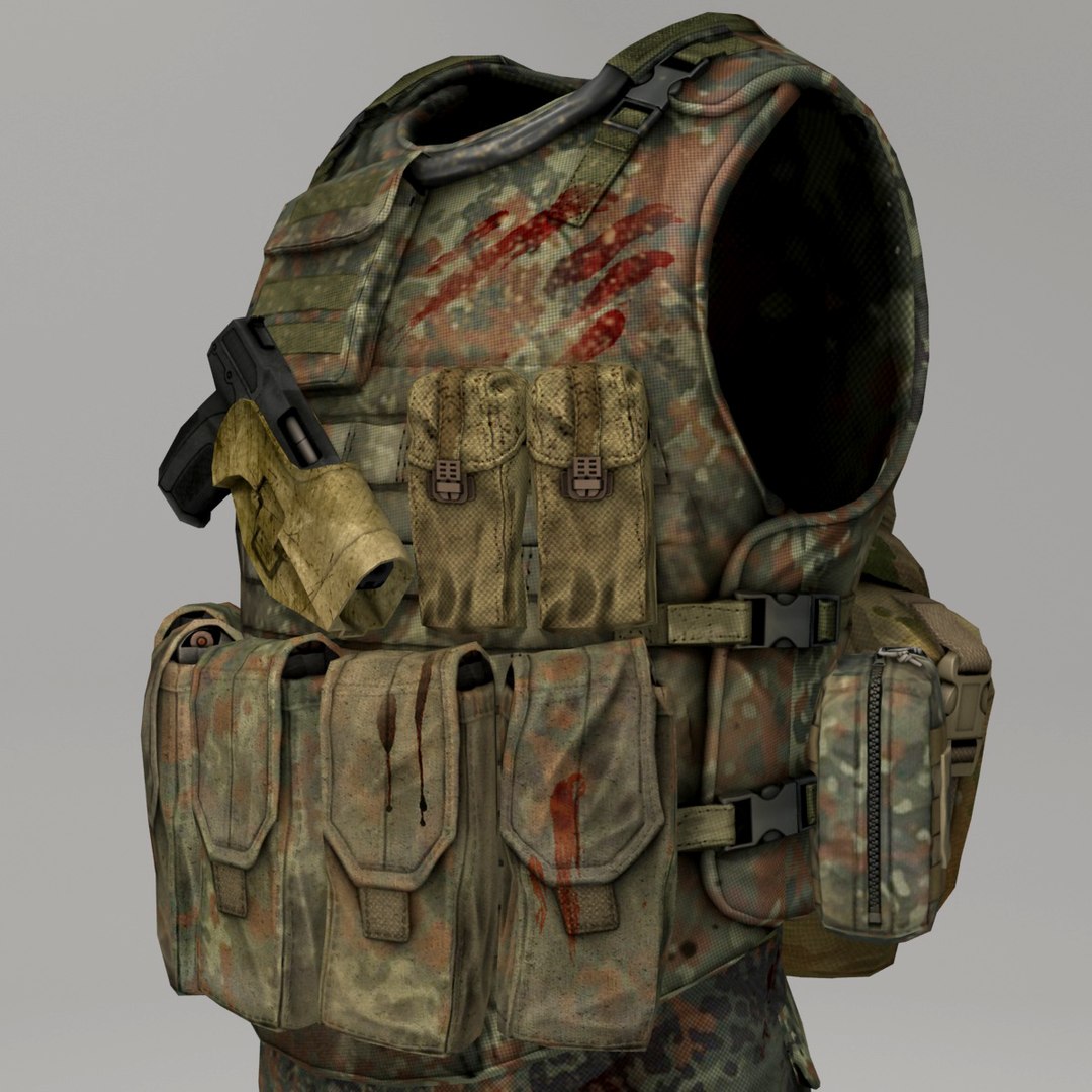 3d qualitative soldier cloth set