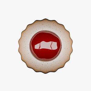 Biscuit with jelly 3D model