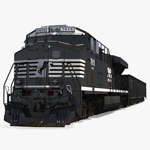 Norfolk Southern ES44AC Locomotive with Coal Hopper Cars