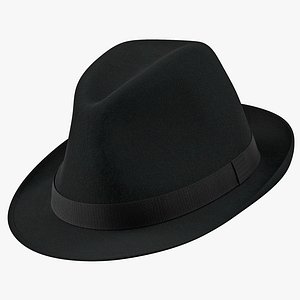 3d model fedora hat