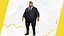 Kreskówka Profesjonalny Biznesmen w Garniturze Plus Size