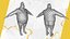 Kreskówka Profesjonalny Biznesmen w Garniturze Plus Size