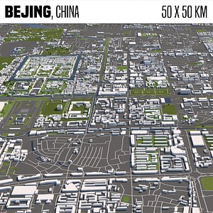 3D buildings houses maps model