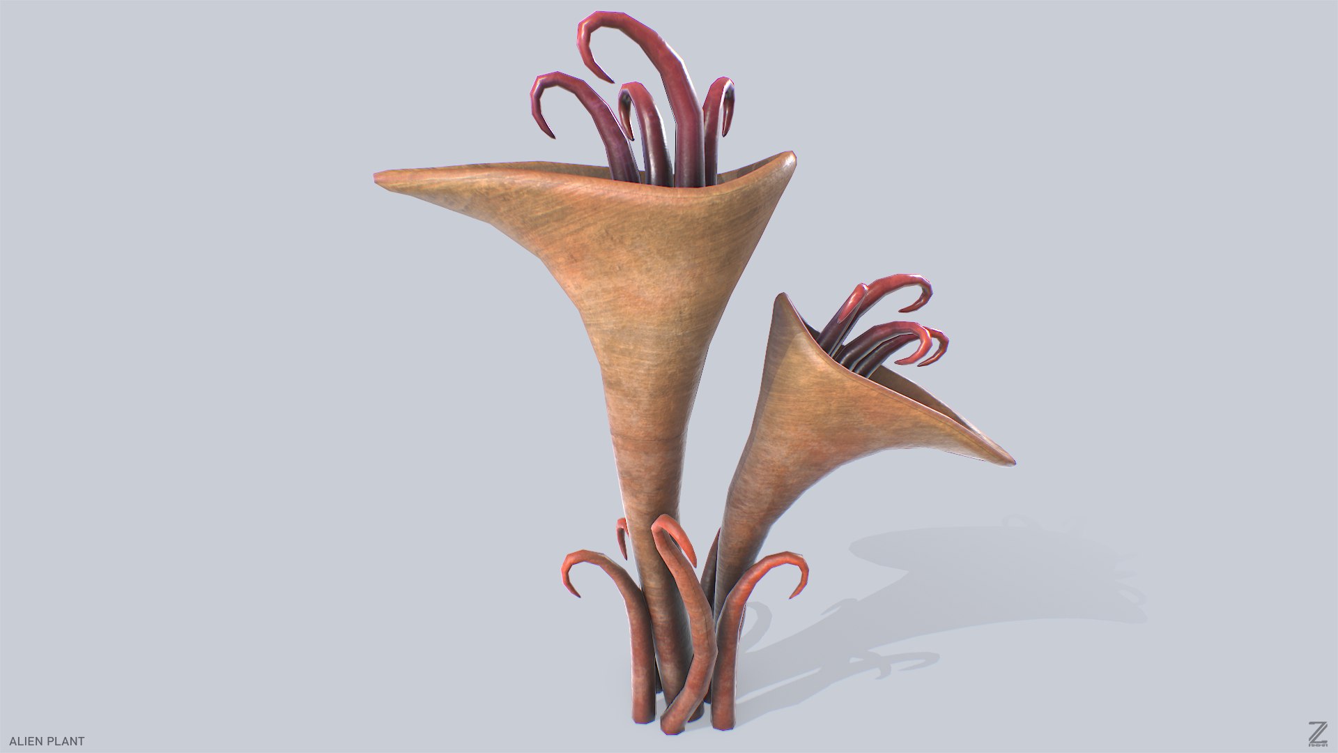3D Alien Plant - TurboSquid 2234128