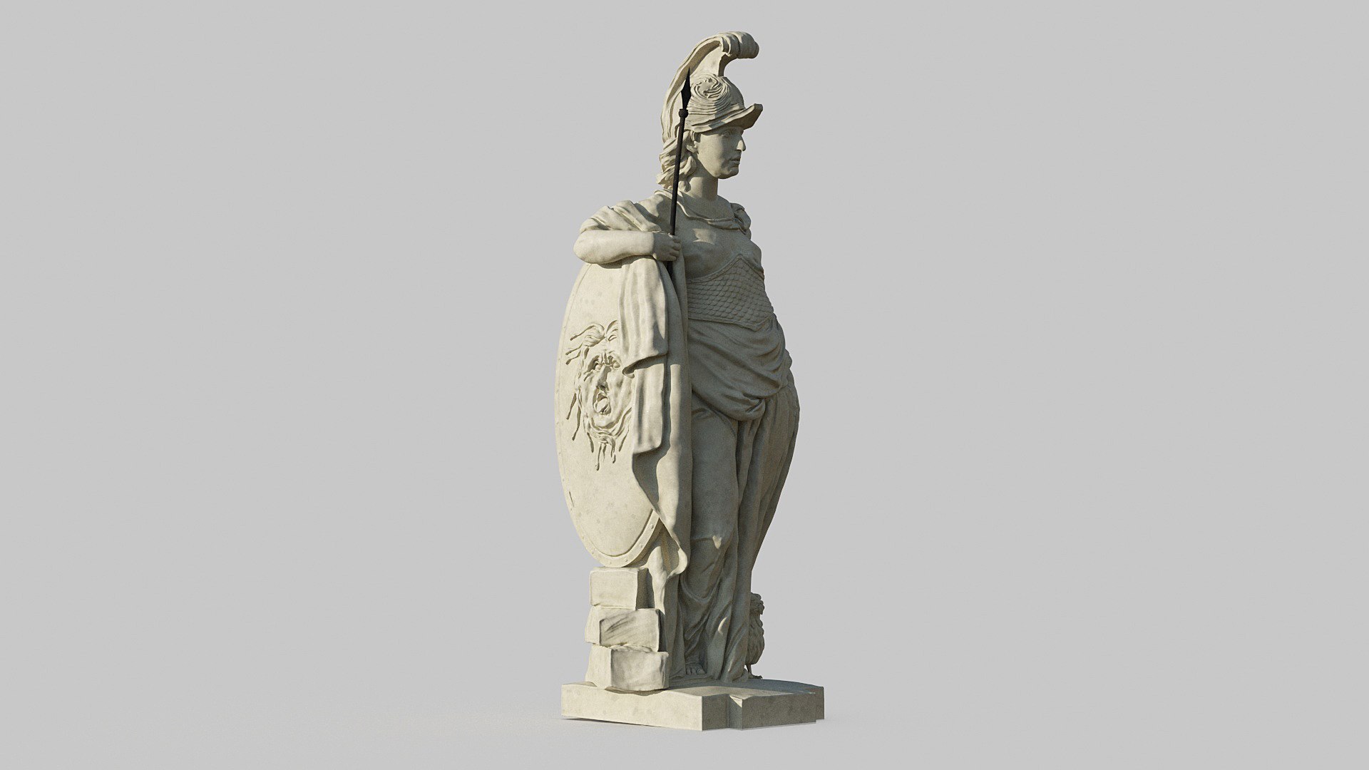3D Minerva Statue - TurboSquid 1790504