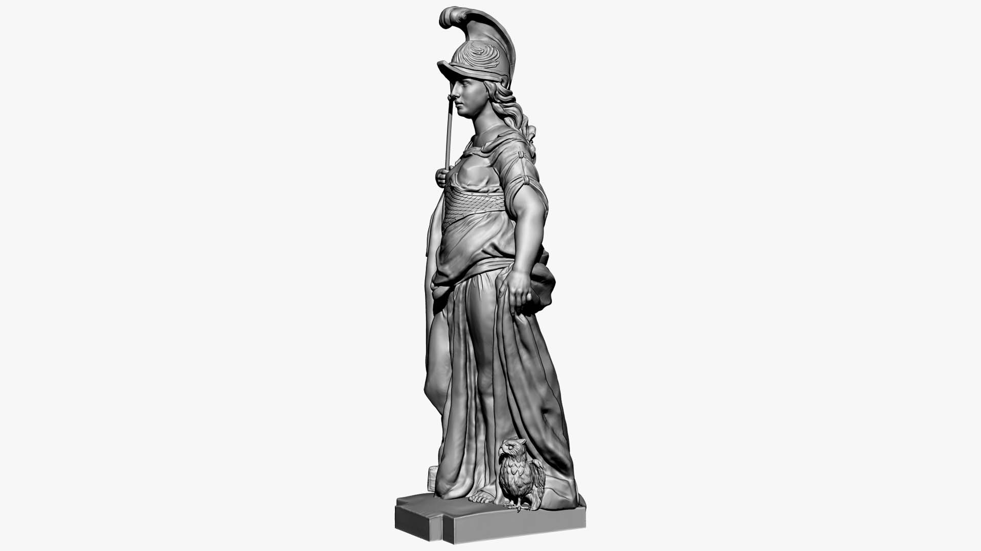 3D Minerva Statue TurboSquid 1790504