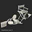 3d model director chair accessories 4