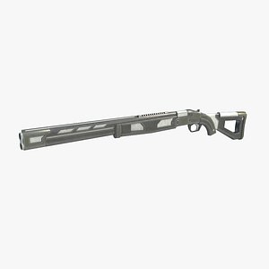 3D model Science fiction style shotgun