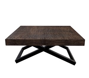 Styled Wooden House Coffee Wood Table