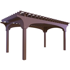 3D Terrace Pergola 5