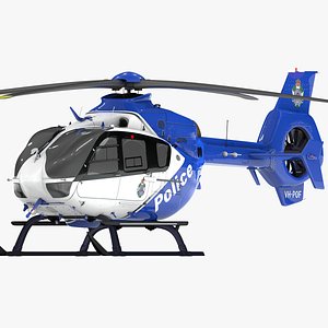 3D model Eurocopter EC-135 QUEENSLAND POLICE L1980