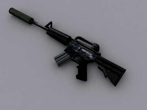 3d m4 assault rifle model