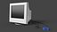 Vintage CRT Monitor - Low Poly Game Asset 3D