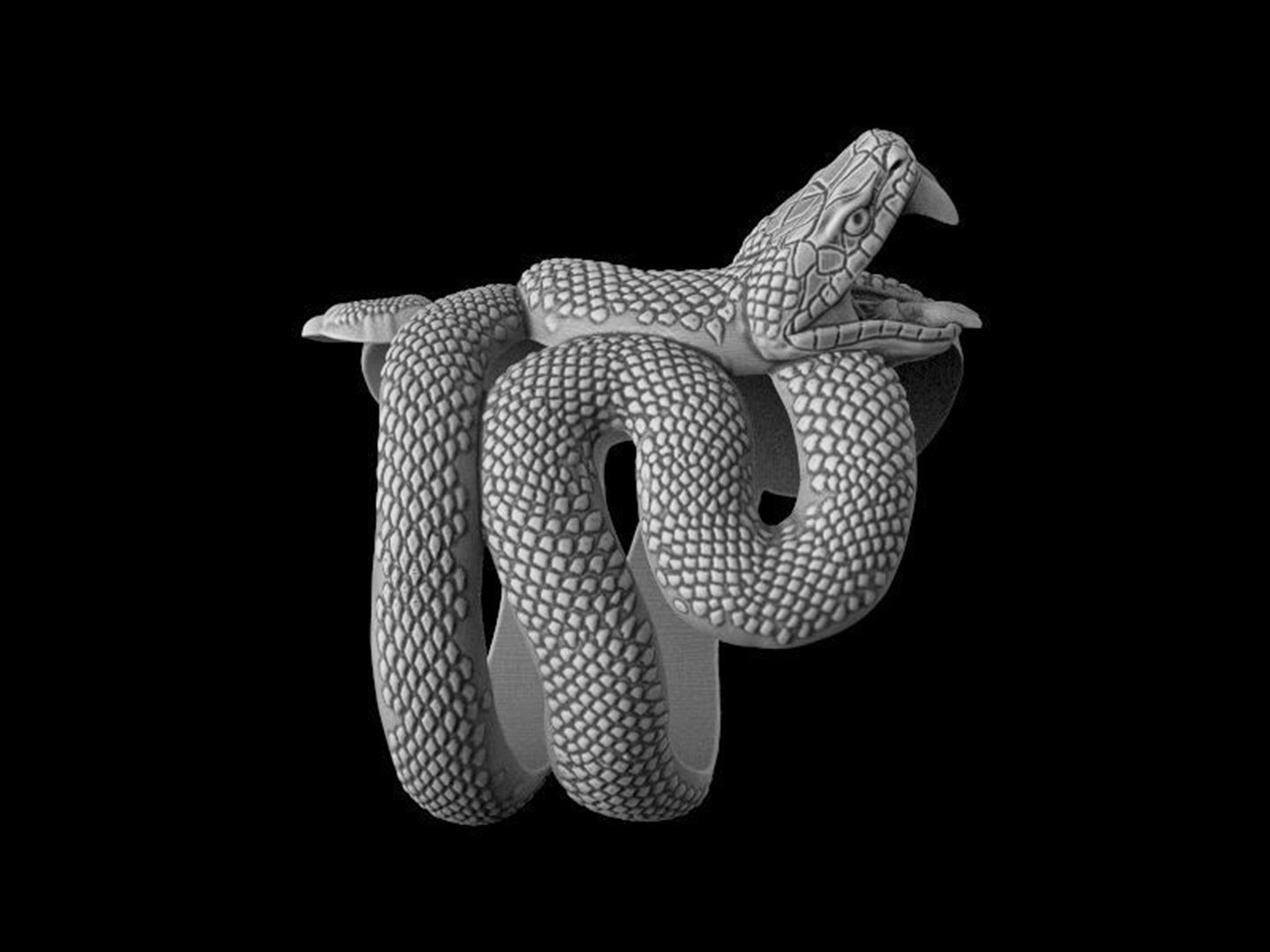 3D Serpent ring with open mouth https://p.turbosquid.com/ts-thumb/iw/4AMlR7/Wx/snakering3dmodelobjstl10/jpg/1667391583/1920x1080/fit_q87/22e96625adfffbcf74b5398e53aa4f40b0fc0ed7/snakering3dmodelobjstl10.jpg