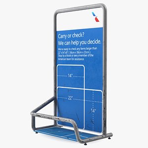 3D Luggage Check Airport Unit Old model