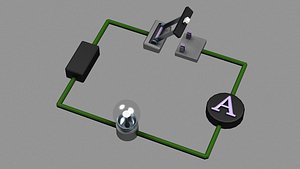 3D toggle switch button tumbler electrical Experiment