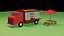 street food truck low poly