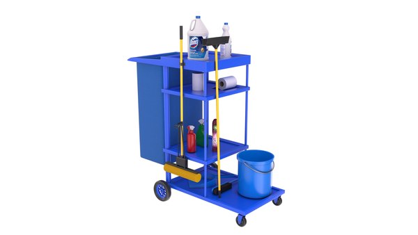 Janitor Cart - Blue