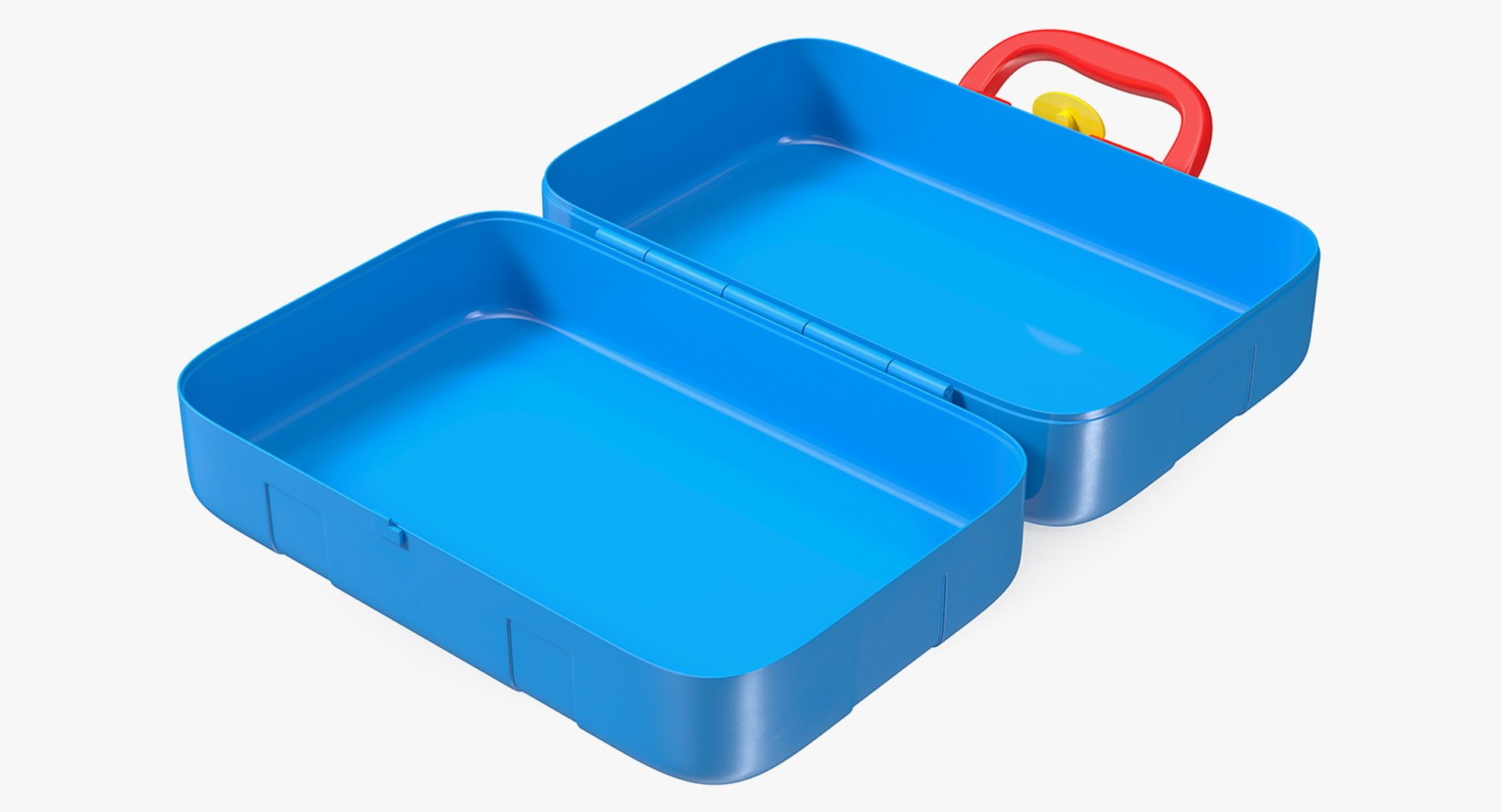Open Empty Toy Tools Box 3D model preview