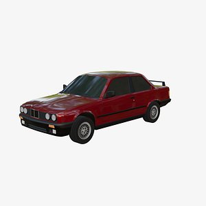 Euro Classic Car 1980s Coupe 3D model