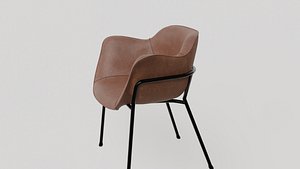 Brown Leather chair High Quality 3D Model 3D model