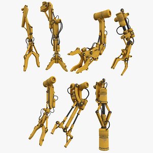 sci fi construction mech 3D model