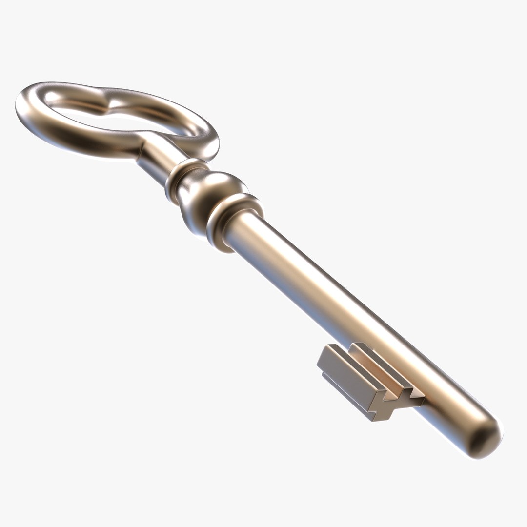 3D old key design v3 model - TurboSquid 1209127