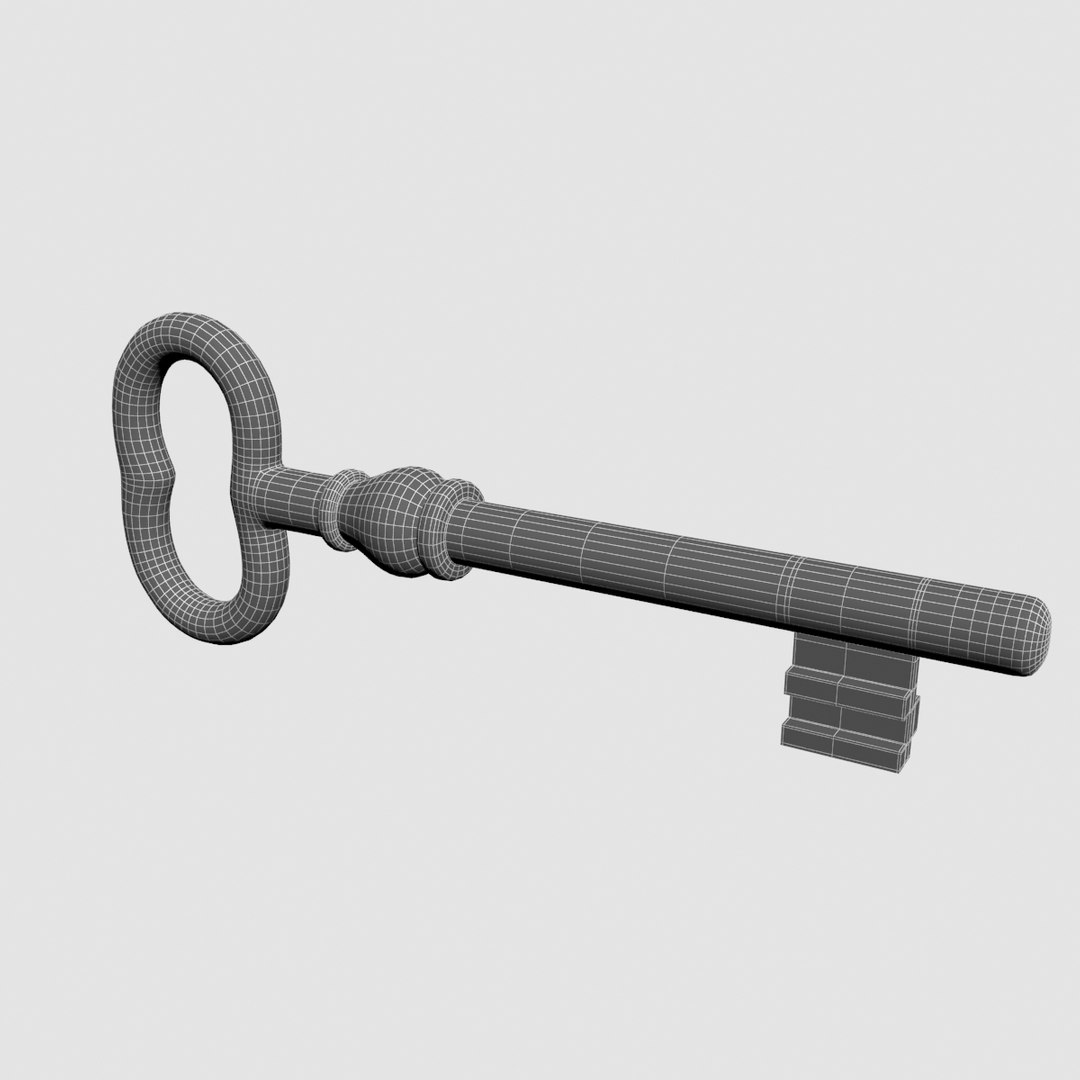 3D old key design v3 model - TurboSquid 1209127