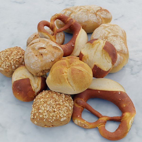 3d model of bread rye