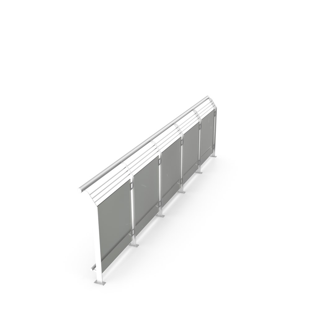 3D railing - TurboSquid 1747345