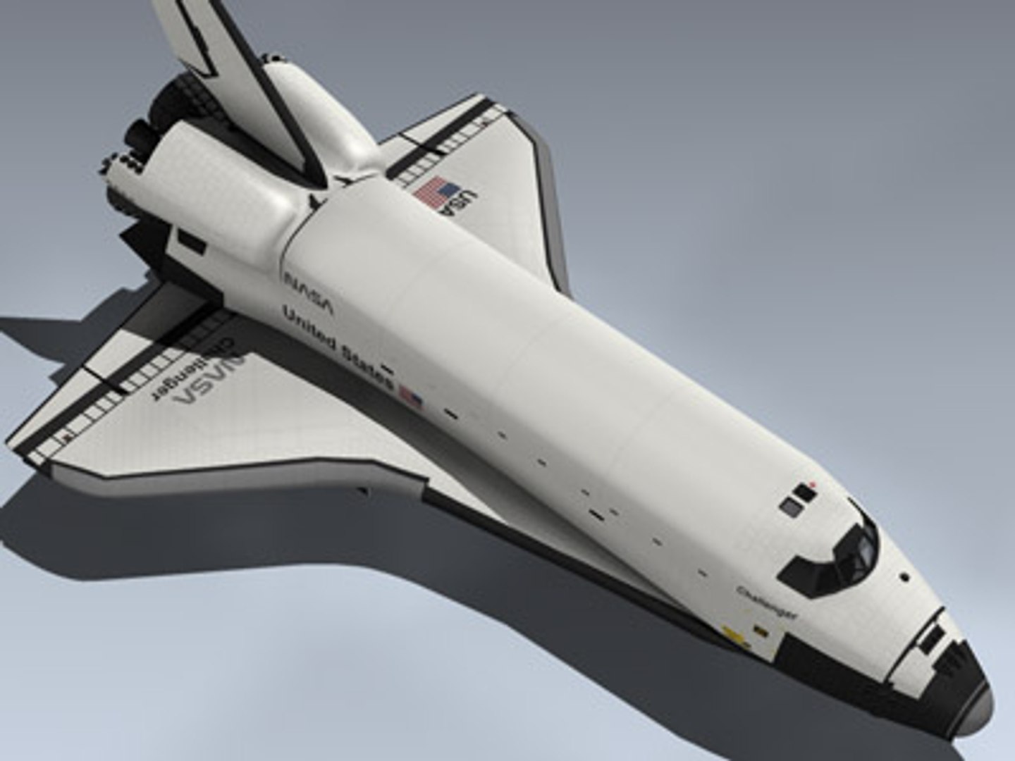 3d Space Shuttle Challenger Model