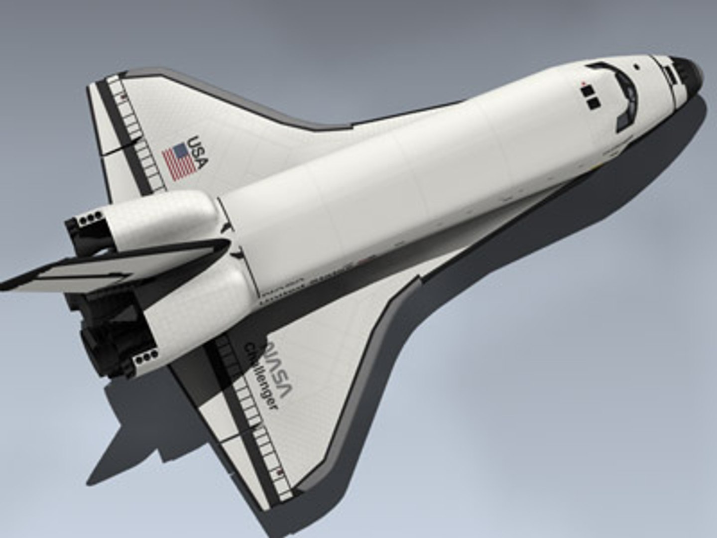 3d Space Shuttle Challenger Model