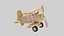 3D Toy Airplane 02 model
