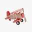 3D Toy Airplane 02 model