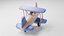 3D Toy Airplane 02 model