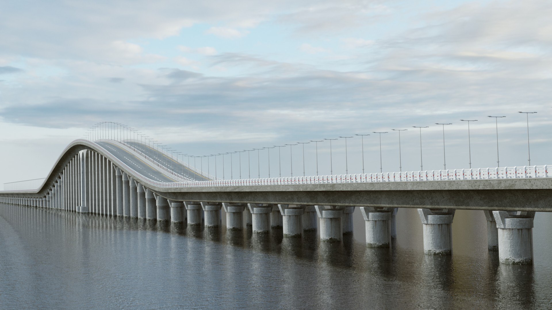 3D King Fahd Causeway Model - TurboSquid 2085228