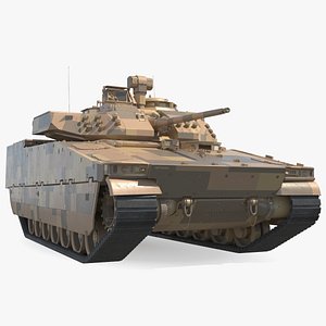 3D Armored Infantry Fighting Vehicle Sand Camouflage