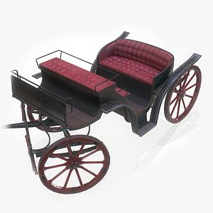 retro carriage 3D model