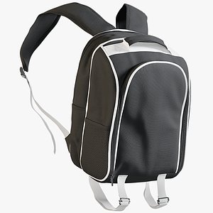 3D model realistic women s backpack