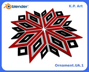 ornament ua 1 3D model