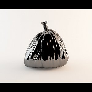 3d garbage bag model