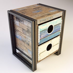 Bedside table made of solid teak Sebb 40