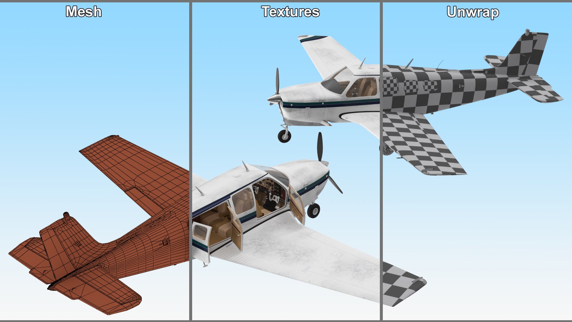 Single Engine Light Aircraft Beechcraft Bonanza model https://p.turbosquid.com/ts-thumb/iw/pBIPE2/MA/singleenginelightaircraftbeechcraftbonanza3dmodel031/jpg/1717291834/1920x1080/fit_q87/d049a8f79d4fbf5fcfdd44c3d358240fb9c6cd5e/singleenginelightaircraftbeechcraftbonanza3dmodel031.jpg